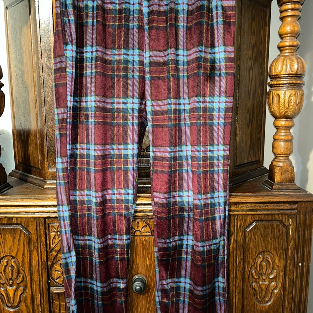 Original Penguin Burgundy Plaid Men’s pajama Pants